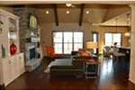 European House Plan Living Room Photo 01 - Cornell Cliff European Home 055D-0988 - Search House Plans and More