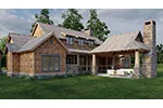 Arts & Crafts House Plan Rear Photo 02 - Casey Grove Craftsman Home 055D-0990 - Search House Plans and More