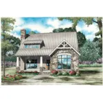 Rustic House Plan Front of Home - Korte Creek Craftsman Home 055D-0992 - Search House Plans and More