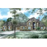 Traditional House Plan Front of Home - Parker Ridge Luxury Home 055D-0993 - Shop House Plans and More