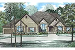 Country French House Plan Front Image of House - Savanna Place Luxury Home 055D-0996 - Shop House Plans and More