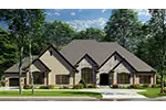 Southern House Plan Front of Home - Savanna Place Luxury Home 055D-0996 - Shop House Plans and More