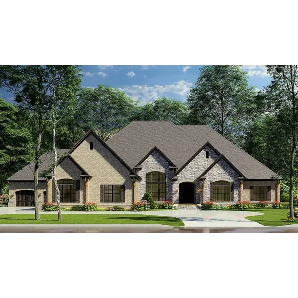 Traditional House Plan Front of Home - Savanna Place Luxury Home 055D-0996 - Shop House Plans and More