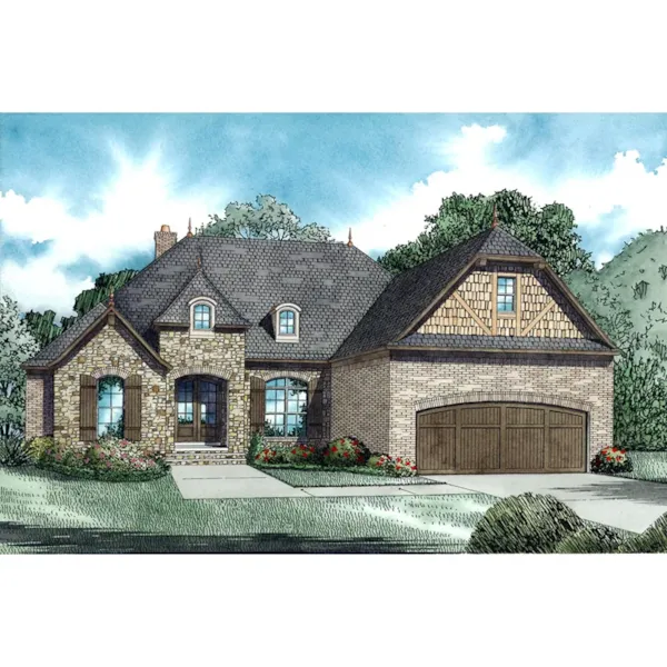 European House Plan Front Image - Kingsbury Hill European Home 055D-1000 - Search House Plans and More