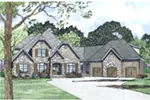 Southern House Plan Front Image - Grandel Knoll Luxury Home 055D-1006 - Search House Plans and More