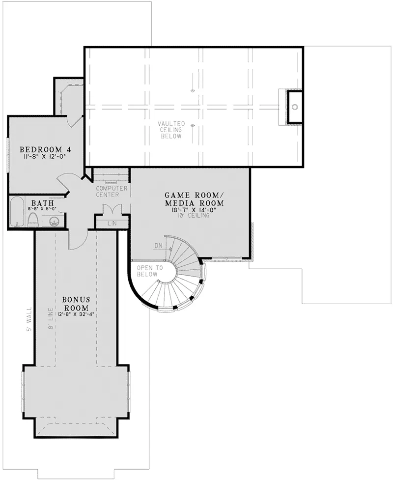 Traditional House Plan Second Floor - Leighton Hollow Luxury Home 055D-1007 - Shop House Plans and More