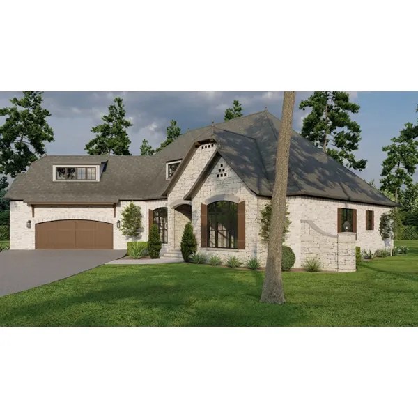 European House Plan Front Photo 02 - Penny Hollow Rustic Home 055D-1010 - Shop House Plans and More