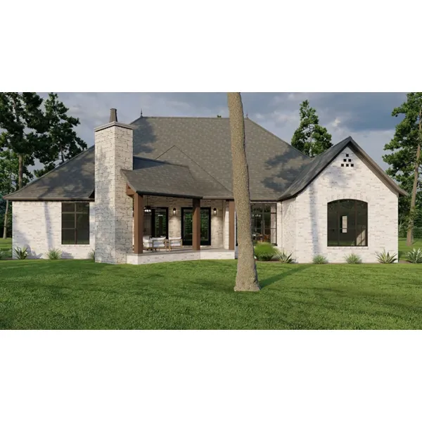 European House Plan Rear Photo 01 - Penny Hollow Rustic Home 055D-1010 - Shop House Plans and More