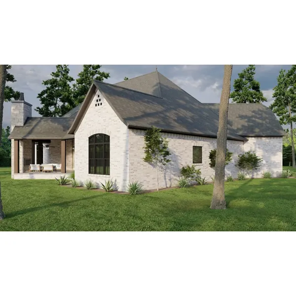 European House Plan Rear Photo 02 - Penny Hollow Rustic Home 055D-1010 - Shop House Plans and More