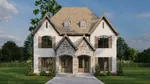 Country French House Plan Front of Home - Mockingbird Hill Duplex Home 055D-1013 - Shop House Plans and More