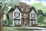 Traditional House Plan Front of House 055D-1014