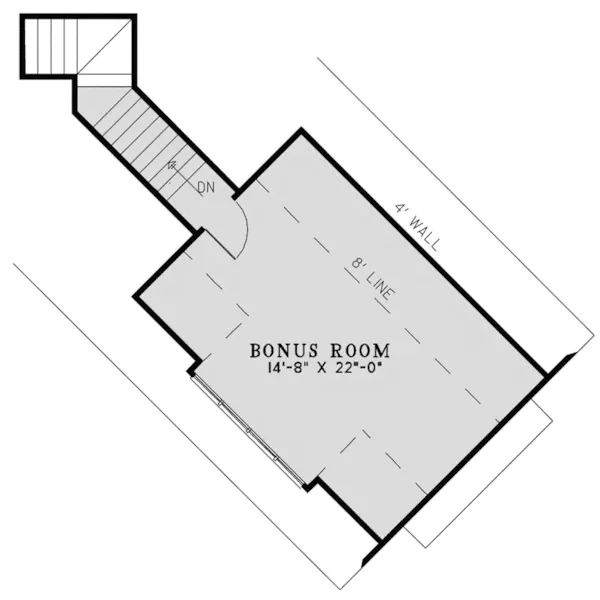 Ranch House Plan Second Floor - Rodgers Path European Home 055D-1016 - Shop House Plans and More