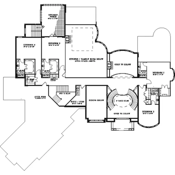 Luxury House Plan Second Floor - Daunte Luxury Home 055D-1020 - Search House Plans and More