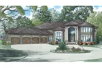 Mediterranean House Plan Front Image - Daunte Luxury Home 055D-1020 - Search House Plans and More