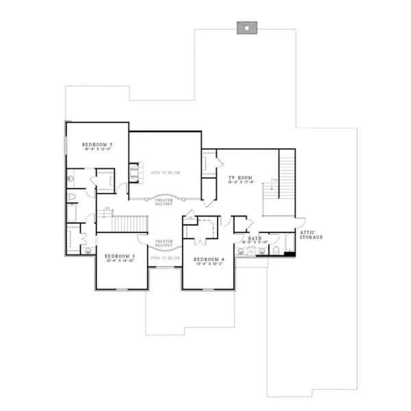 Luxury House Plan Second Floor - Eliza Place Luxury Home 055D-1021 - Search House Plans and More