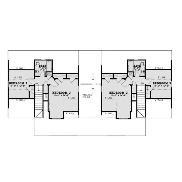 Ranch House Plan Second Floor - Hamburg Trail Craftsman Home 055D-1023 - Search House Plans and More