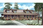 Southern House Plan Front of Home - Hammond Falls Country Home 055D-1024 - Search House Plans and More