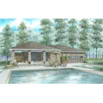 Building Plans Front of House 055D-1028