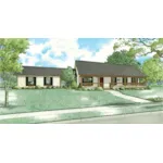 Southern House Plan Front of Home - Silent Spring Country Home 055D-1045 - Shop House Plans and More