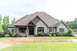 Traditional House Plan Front of Home - Laurel Lake Ranch Home 055D-1049 - Shop House Plans and More