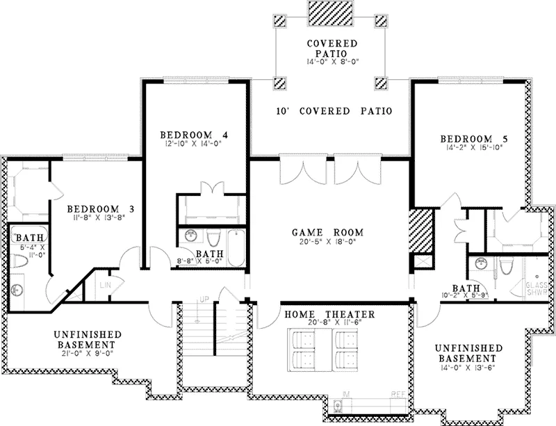 Traditional House Plan Second Floor - Trembath Tudor Home 055D-1050 - Shop House Plans and More