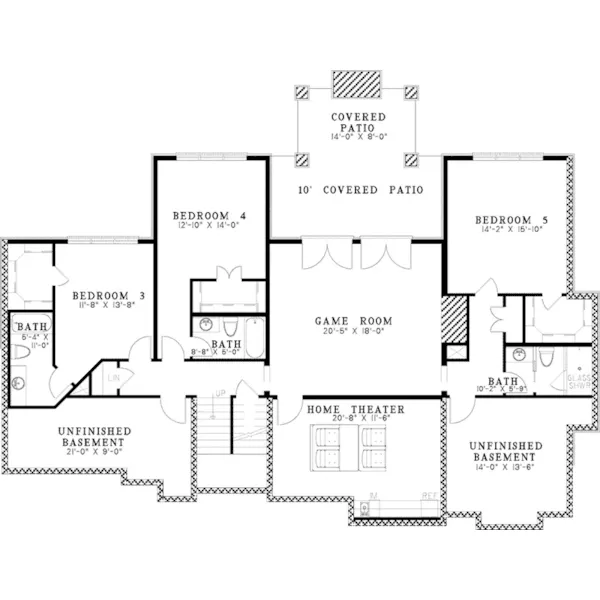 Southern House Plan Second Floor - Trembath Tudor Home 055D-1050 - Shop House Plans and More