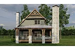 Arts & Crafts House Plan Rear Photo 01 - Parson Cove Craftsman Home 055D-1051 - Shop House Plans and More
