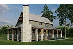 Arts & Crafts House Plan Rear Photo 02 - Parson Cove Craftsman Home 055D-1051 - Shop House Plans and More