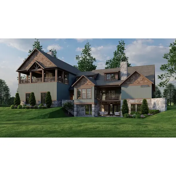 Lake House Plan Rear Photo 03 - Glades Pike Country Home 055D-1053 - Shop House Plans and More