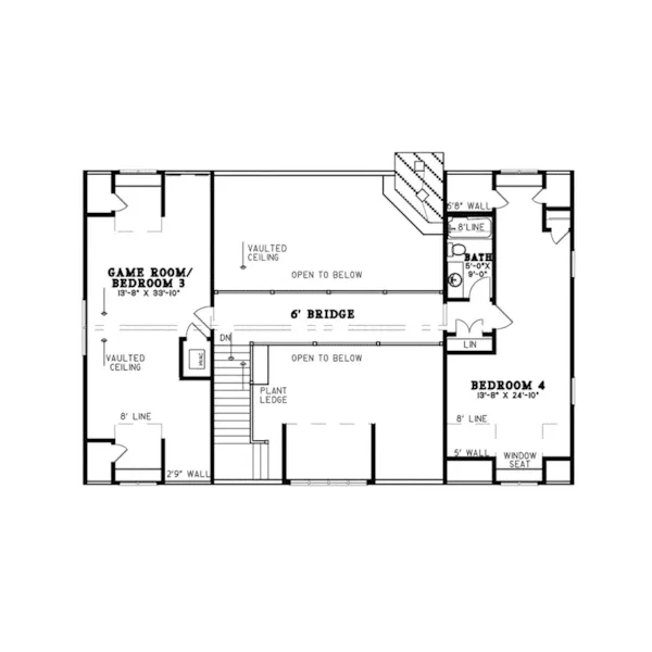 Country House Plan Second Floor - 055D-1054 - Shop House Plans and More