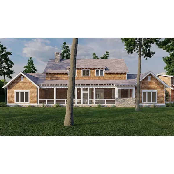 Country House Plan Rear Photo 01 - Hampshire Cove Craftsman Home 055D-1058 - Search House Plans and More