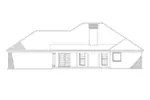 Ranch House Plan Rear Elevation - 055D-1059 - Shop House Plans and More
