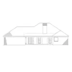 Ranch House Plan Rear Elevation - Reelfort Ranch Home 055D-1059 - Shop House Plans and More