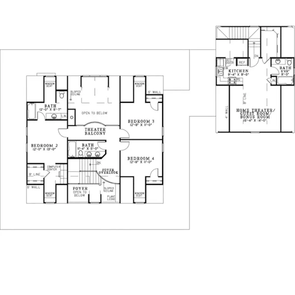 Country House Plan Second Floor - O'Leary Creek Country Home 055D-1061 - Shop House Plans and More