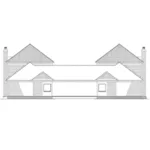 Multi-Family House Plan Rear Elevation - Marvin Lane Country Duplex 055D-1063 - Shop House Plans and More