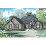 Country French House Plan Front Image - Fenwick Bay European Home 055D-1069 - Search House Plans and More