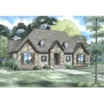 Ranch House Plan Front Image - Warren Way European Home 055D-1070 - Shop House Plans and More