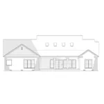 Country House Plan Rear Elevation - Wesley Falls Country Home 055D-1071 - Shop House Plans and More