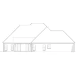 Craftsman House Plan Rear Elevation - Whitman Lane Craftsman Home 055D-1072 - Shop House Plans and More