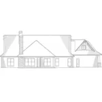 Mountain House Plan Rear Elevation - Keane Craftsman Home 055D-1075 - Shop House Plans and More