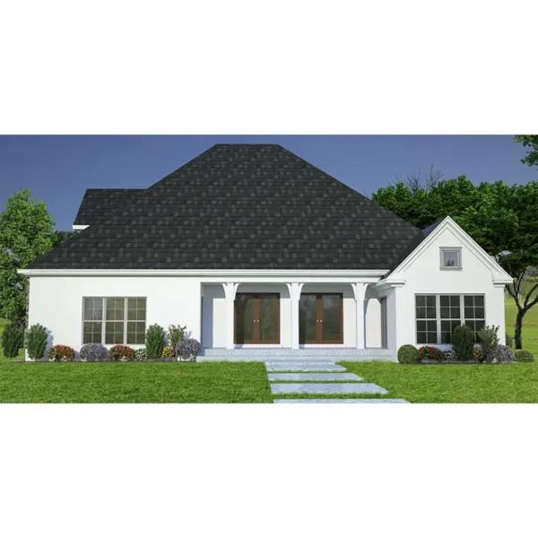 Traditional House Plan Rear Photo 01 - Porter Hill Craftsman Home 055D-1078 - Shop House Plans and More