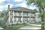 Southern Plantation House Plan Front of House 055D-1079
