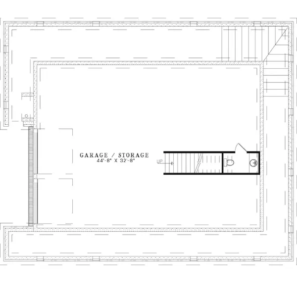 Lowcountry House Plan Lower Level Floor - Southern Bay Plantation Home 055D-1079 - Shop House Plans and More