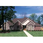 A Bay Window And European Style Shutters Add Charm To The Front Of This House