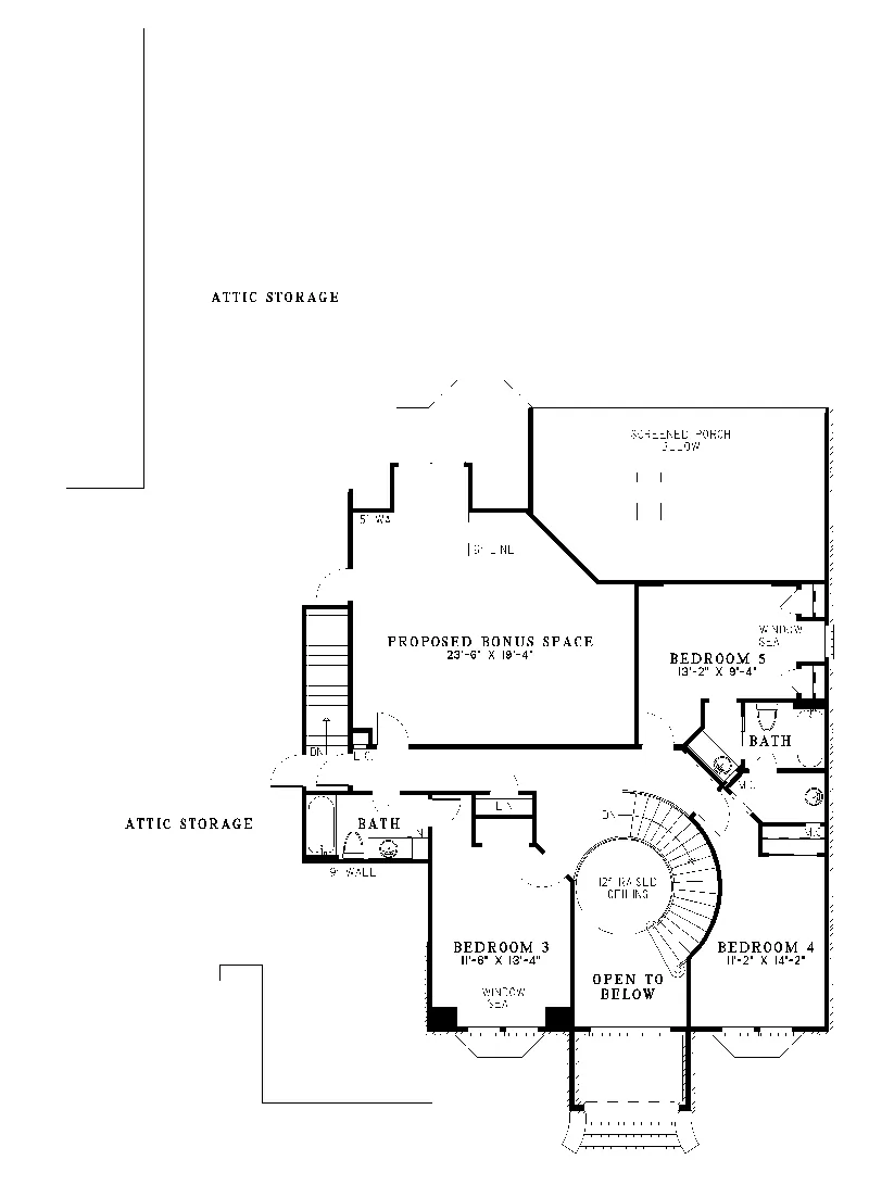 Traditional House Plan Second Floor - Elsworth Place Luxury Home 055S-0016 - Search House Plans and More