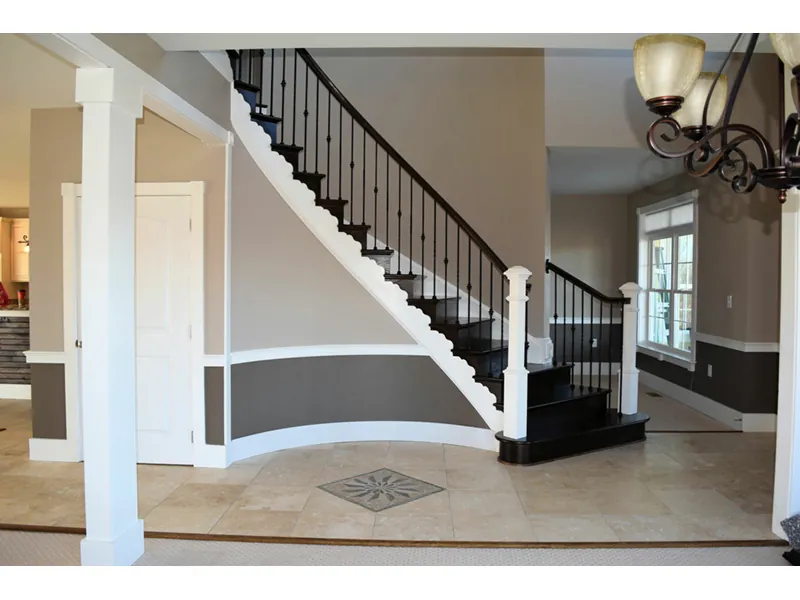 Traditional House Plan Stairs Photo 02 - Elsworth Place Luxury Home 055S-0016 - Search House Plans and More