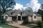 Pretty Stonework Gives This Home A Country French Feel