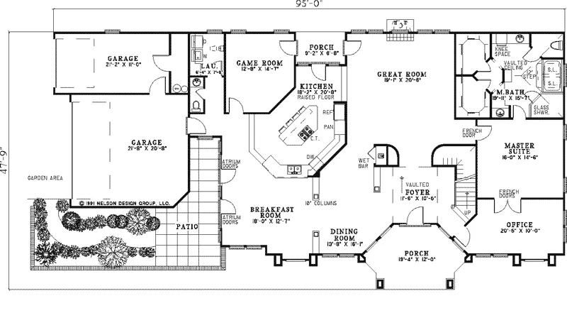 Traditional House Plan First Floor - Scenic Ridge Luxury Home 055S-0029 - Shop House Plans and More