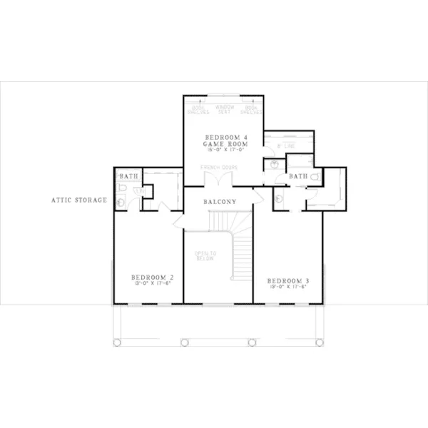 Luxury House Plan Second Floor - Exeter Manor Greek Revival Home 055S-0041 - Search House Plans and More