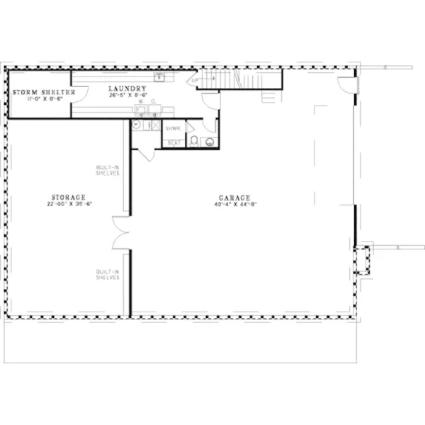 Luxury House Plan Lower Level Floor - Nantucket Cliff Cape Cod Home 055S-0042 - Shop House Plans and More